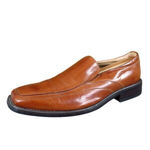 Zengara Z300164 Mens Loafers Size 9.5 Professional Dress Shoes Tan Leather